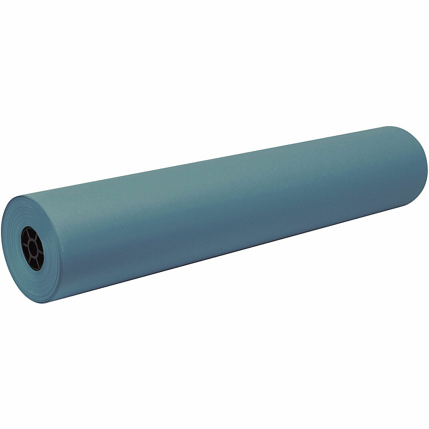 Decorol Flame Retardant Art Paper Roll Art Project, Mural, Collage, Bulletin Board - 7.13" Height x 36" Width x 1000 ft Length - Sky Blue - Sulphite - 1 Roll (101205)