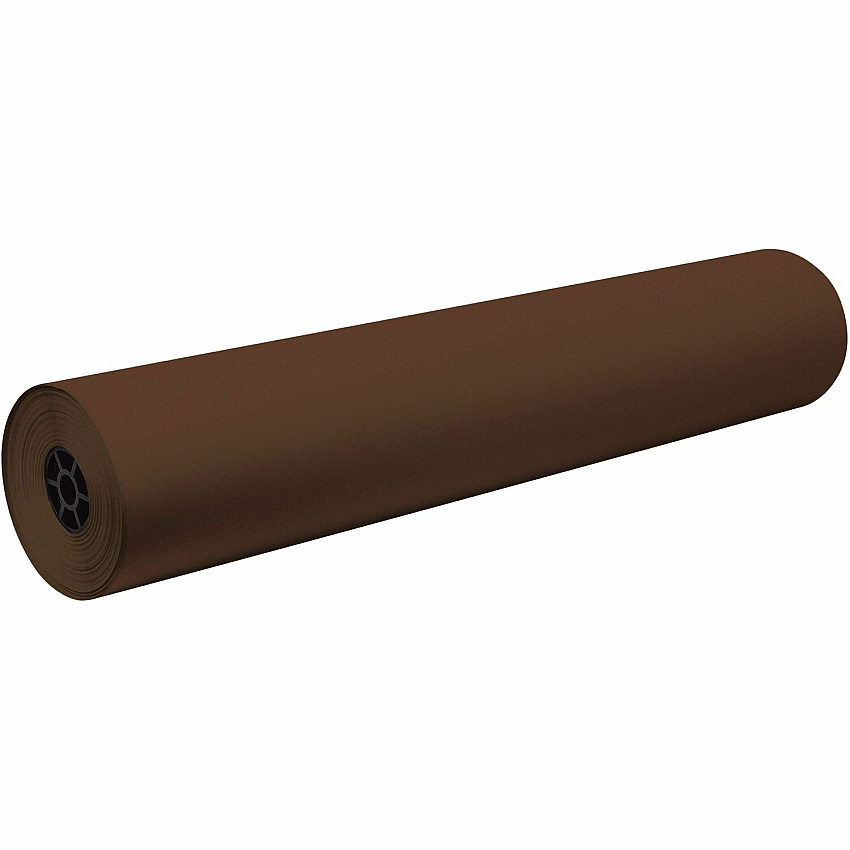 Decorol Flame Retardant Art Roll Art Project, Mural, Collage, Bulletin Board, Table Cover - 7.44" Height x 36" Width x 1000 ft Length - Brown - Sulphite - 1 Roll (101207)