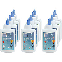 Sparco Washable School Glue 4 fl oz - White - 12 / Box (15159)