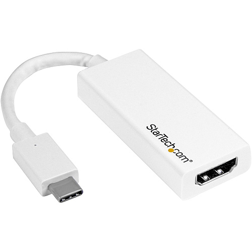 StarTech Usb-c To Hdmi Adapter - 4k 60hz - White (CDP2HD4K60W)