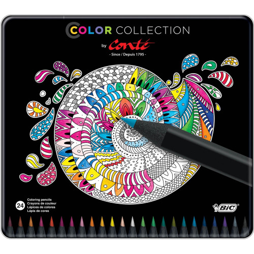 Conte BIC Color Collection Coloring Pencils (BCAPP241AST)