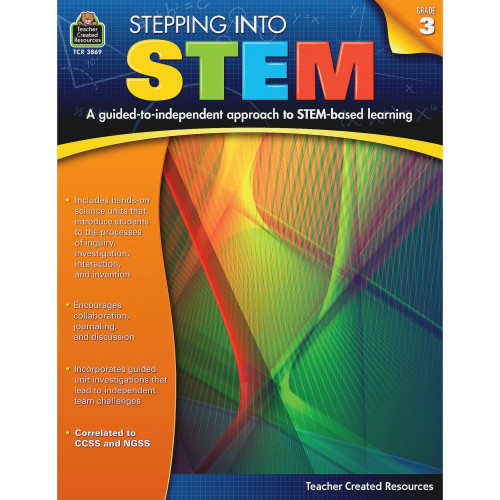 Teacher Created Resources Gr 3 Step Into STEM Workbook Printed Book (3869)
