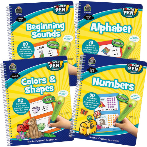 Teacher Created Resources Power Pen Book Set Interactive Printed Book (6175)