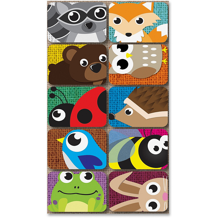 Ashley Keyhole Kritters Mini Whiteboard Erasers Pack 2" Width x 1.25" Length - Lightweight, Comfortable Grip - Multicolor - 10 / Pack (78001)