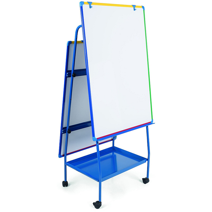 MasterVision Bi-office Magnetic AdjustableDoublee-sided Easel White Surface - Rectangle - Magnetic - Assembly Required - 1 Each (EA49145026)