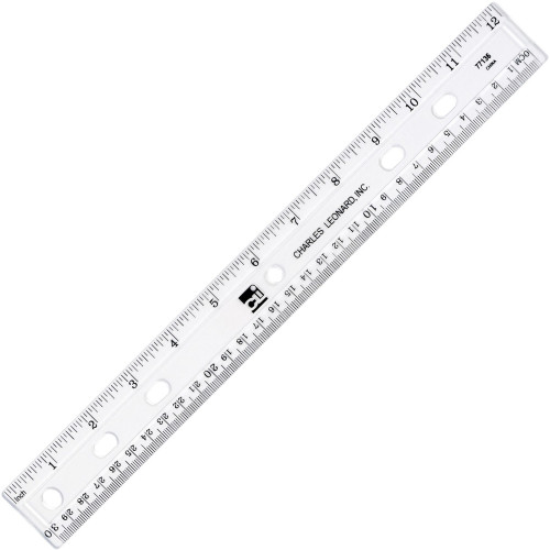 CLI 12" Plastic Ruler (77136)
