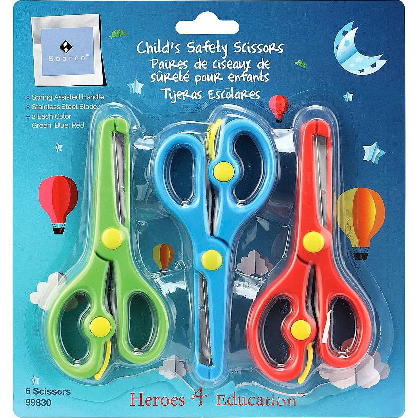Sparco Child's Safety Scissors Set 6 / Pack (99830)