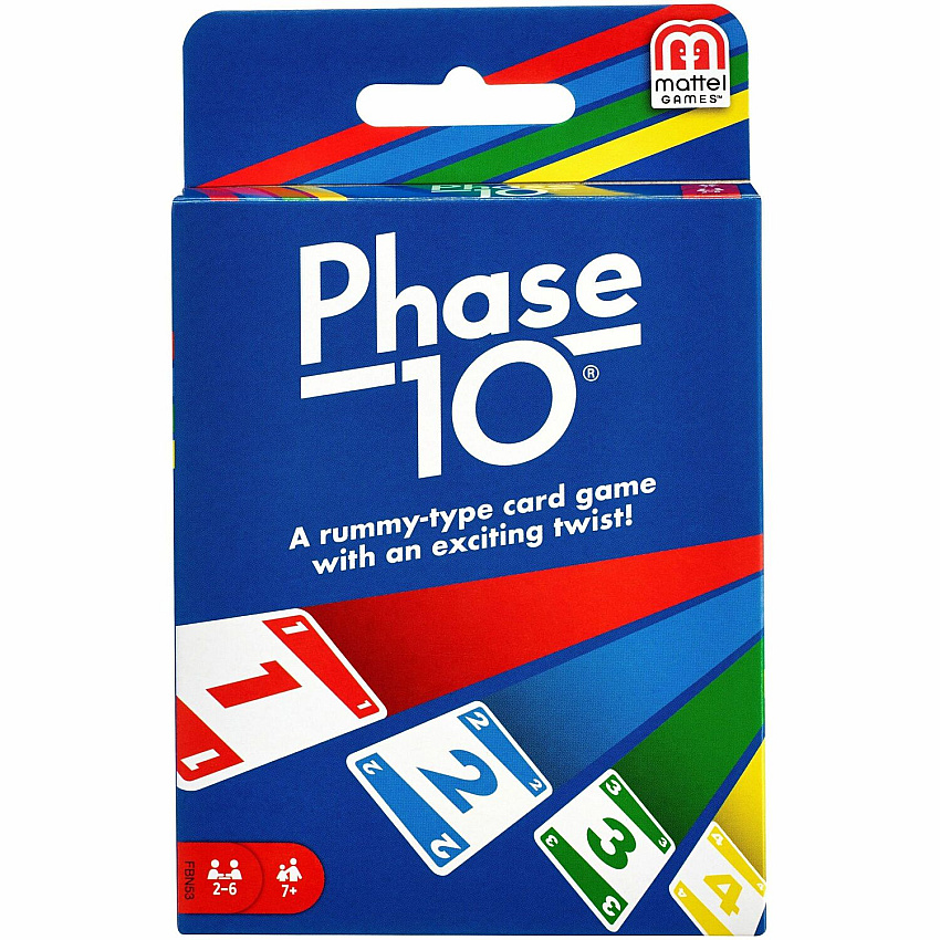 Mattel Phase 10 Card Game 2 to 6 Players - 1 Each (W4729)