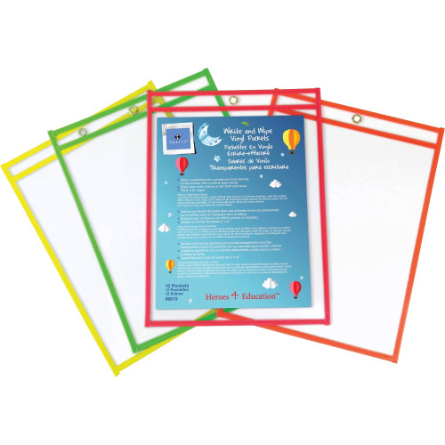 Sparco Write-and-wipe Vinyl Pockets (99820)