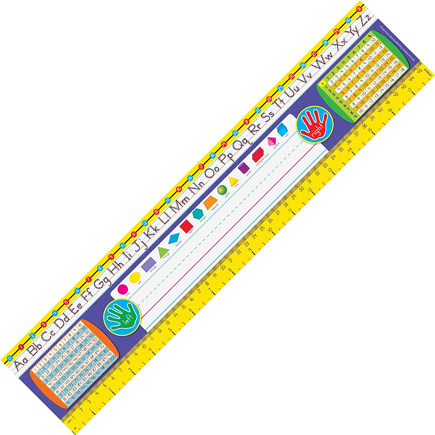 Trend Gr 2-3 Desk Toppers Reference Name Plates 3.75" Height x 18" Width x 16" Length - Multicolor - 36 / Pack (69402)