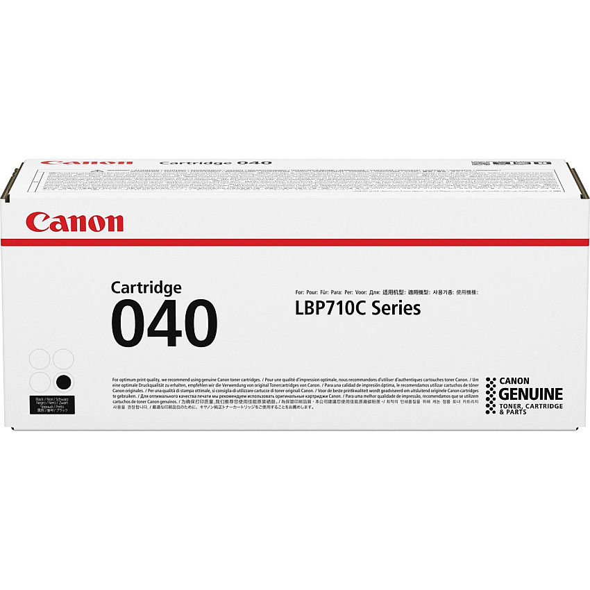 Canon Original Laser Toner Cartridge - Black - 1 Each 6300 Pages (CRTDG040BK)