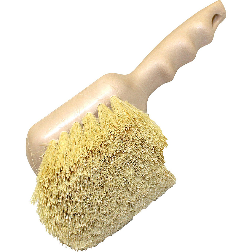 Genuine Joe Tampico Utility Brush Tampico Bristle - 8.5" Overall Length - 1 Each - White (GJO98217)