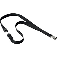 DURABLE Premium Textile Lanyard Black - 10 / Box (812701)