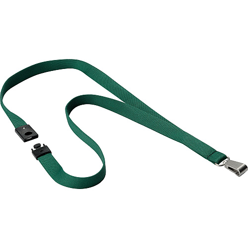 DURABLE Premium Textile Lanyard Dark Green - 10 / Box (812732)