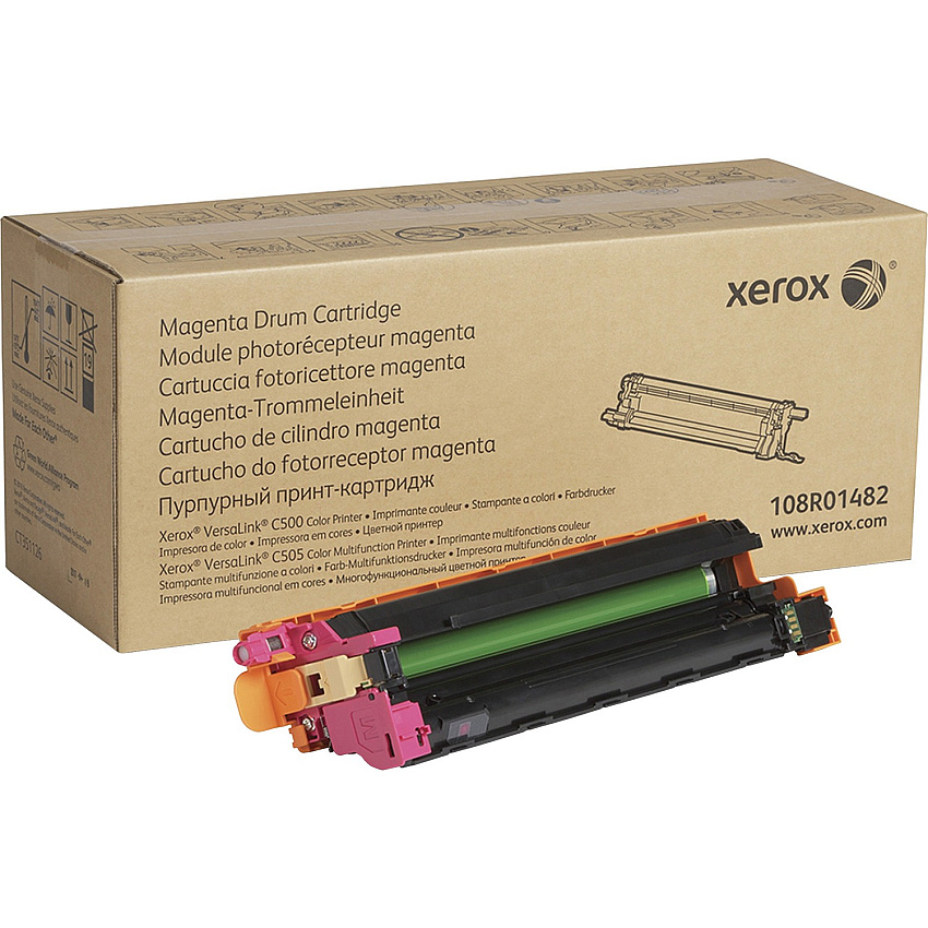 Xerox VersaLink C500/C505 Drum Cartridge Laser Print Technology - 40000 Pages - Magenta - 1 Each (108R01482)