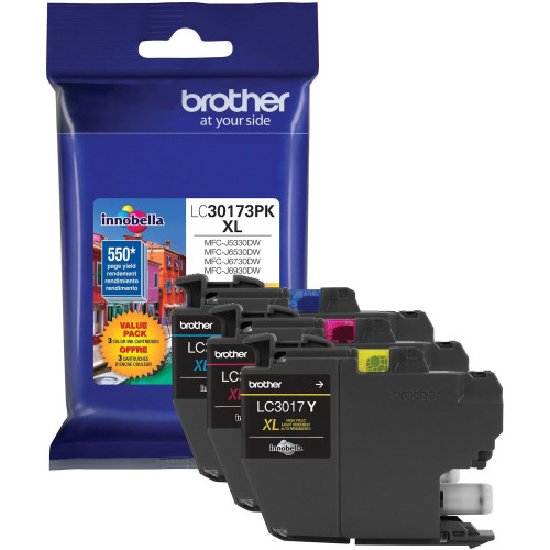 Brother LC30173PK High Cyan, Magenta, Yellow Ink Cartridge
