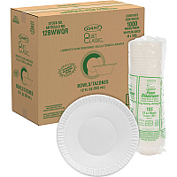 Dart Quiet Classic 12 oz Laminated Foam Bowls Serving - White - Foam, Plastic Body - 125/Pack - 8 / Carton (12BWWQRCT)