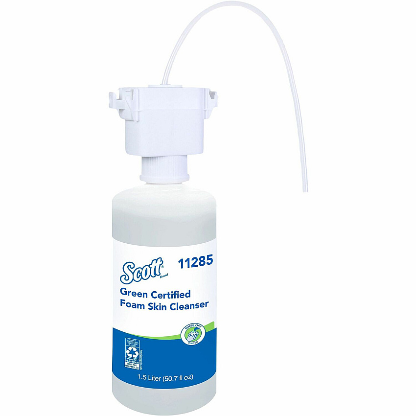 Scott Essential Green Certified Foam Skin Cleanser Foam - 1.59 quart - Applicable on Hand - Fragrance-free, Dye-free - 1 Each (11285)