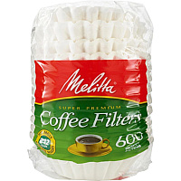 Melitta Super Premium Basket-style Coffee Filter Heavyweight, Tear Resistant, Disposable - 600 / Pack - White (631132)