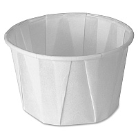 Solo 2 oz Squat Treated Paper Souffle Portion Cups 2 fl oz - White, Aqua - Hot Drink, Cold Drink - 250/Pack - 20 / Carton (2002050)