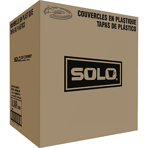 Solo Scored Tab Hot Cup Lids 20 / Carton - 100 Per Pack - White (DLX8R00007CT)