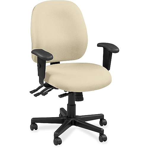 Eurotech Executive Chair Dillon Buff - Vinyl, Fabric - 1 Each (49802007)