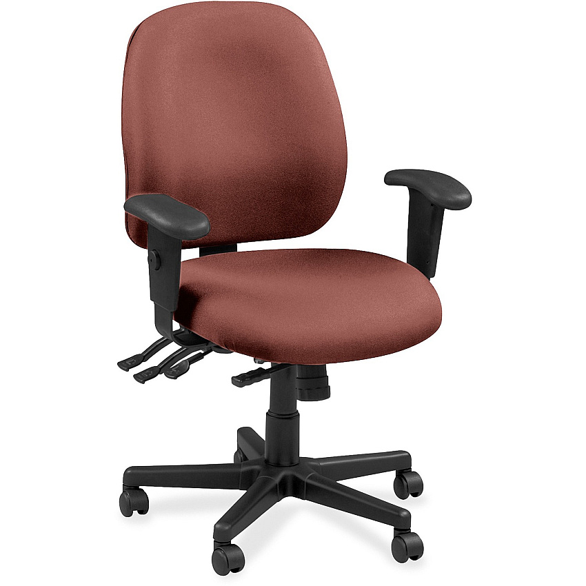 Eurotech Executive Chair Dillon Cordovan - Vinyl, Fabric - 1 Each (49802106)