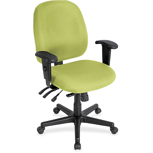 Eurotech 4x4sl with Seat Slider Apple Green Seat Color - Vinyl Seat Material - Apple Green Back Color - Vinyl Back Material - 5-star Base - Dillon Apple Green - Armrest - 1 Each (498SL009)