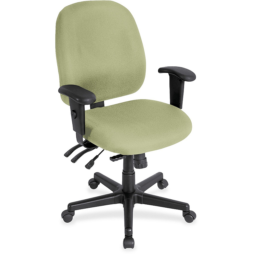 Eurotech 4x4sl with Seat Slider Sage Seat Color - Vinyl Seat Material - Sage Back Color - Vinyl Back Material - 5-star Base - Dillon Sage - Armrest - 1 Each (498SL069)