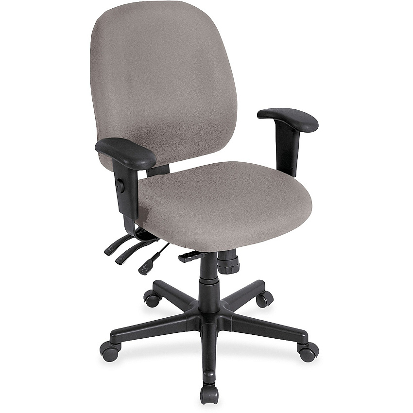 Eurotech 4x4sl with Seat Slider Metal Seat Color - Vinyl Seat Material - Metal Back Color - Vinyl Back Material - 5-star Base - Castillo Metal - Armrest - 1 Each (498SL071)