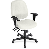 Eurotech 4x4sl with Seat Slider Snow Seat Color - Vinyl Seat Material - Snow Back Color - Vinyl Back Material - 5-star Base - Dillon Snow - Armrest - 1 Each (498SL103)