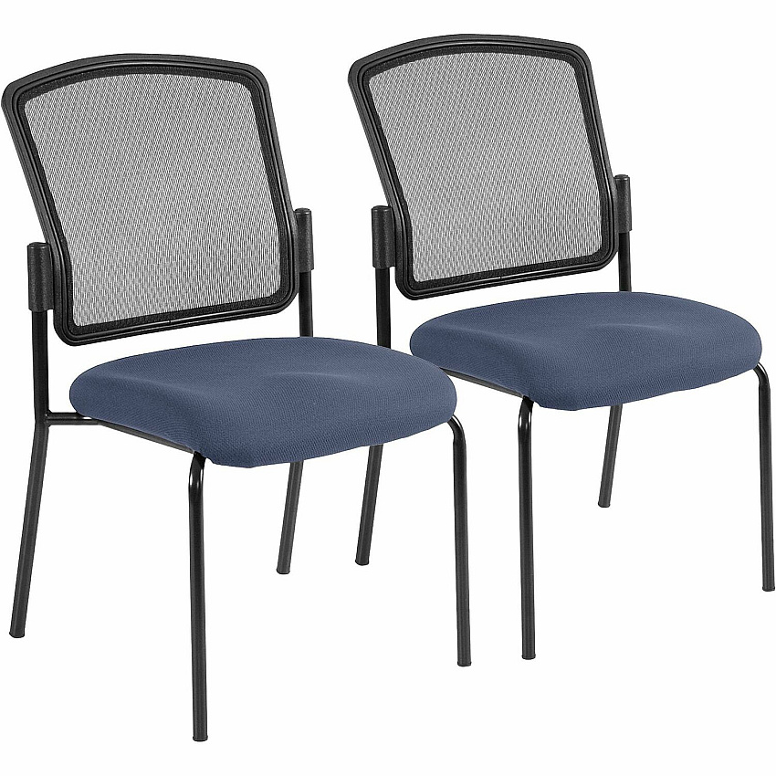 Eurotech dakota 2 Stackable Ocean Seat Color - Vinyl Seat Material - Four-legged Base - Dillon Ocean - 2 / Carton (7014010)