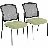 Eurotech dakota 2 Stackable Sage Seat Color - Vinyl Seat Material - Four-legged Base - Dillon Sage - 2 / Carton (7014069)