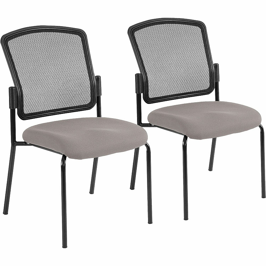 Eurotech dakota 2 Stackable Metal Seat Color - Vinyl Seat Material - Four-legged Base - Castillo Metal - 2 / Carton (7014071)