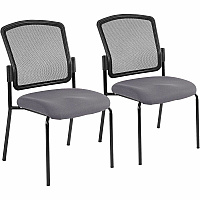 Eurotech dakota 2 Stackable Carbon Seat Color - Vinyl Seat Material - Four-legged Base - Canyon Carbon - 2 / Carton (7014101)