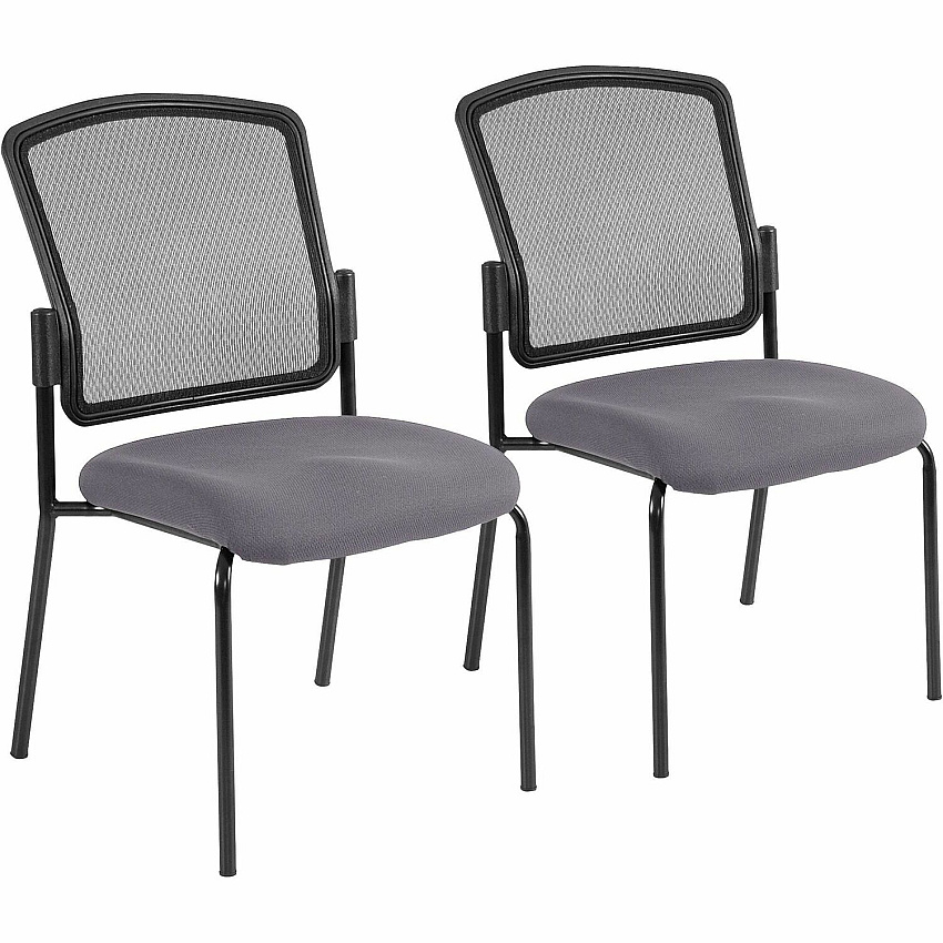 Eurotech dakota 2 Stackable Carbon Seat Color - Vinyl Seat Material - Four-legged Base - Canyon Carbon - 2 / Carton (7014101)