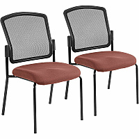 Eurotech dakota 2 Stackable Cordovan Seat Color - Vinyl Seat Material - Four-legged Base - Dillon Cordovan - 2 / Carton (7014106)