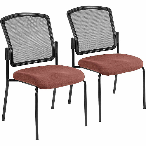 Eurotech dakota 2 Stackable Cordovan Seat Color - Vinyl Seat Material - Four-legged Base - Dillon Cordovan - 2 / Carton (7014106)