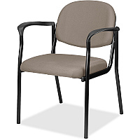 Eurotech dakota with Arms Stratus Seat Color - Fabric, Vinyl Seat Material - Stratus Back Color - Vinyl, Fabric Back Material - Four-legged Base - Dillon Stratus - 2 / Carton (8011008)