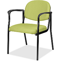 Eurotech dakota with Arms Apple Green Seat Color - Fabric, Vinyl Seat Material - Apple Green Back Color - Vinyl, Fabric Back Material - Four-legged Base - Dillon Apple Green - 2 / Carton (8011009)