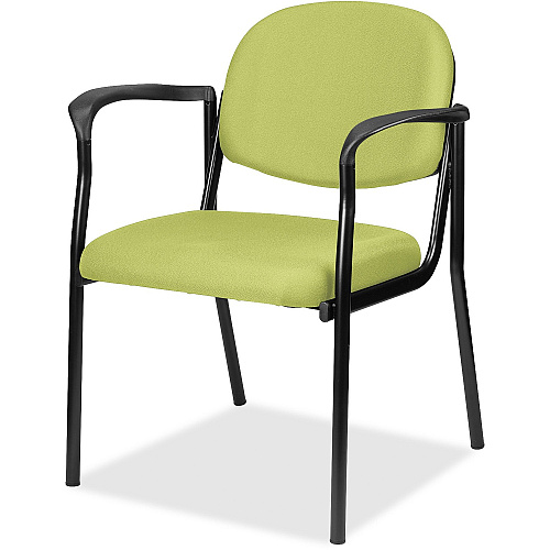 Eurotech dakota with Arms Apple Green Seat Color - Fabric, Vinyl Seat Material - Apple Green Back Color - Vinyl, Fabric Back Material - Four-legged Base - Dillon Apple Green - 2 / Carton (8011009)
