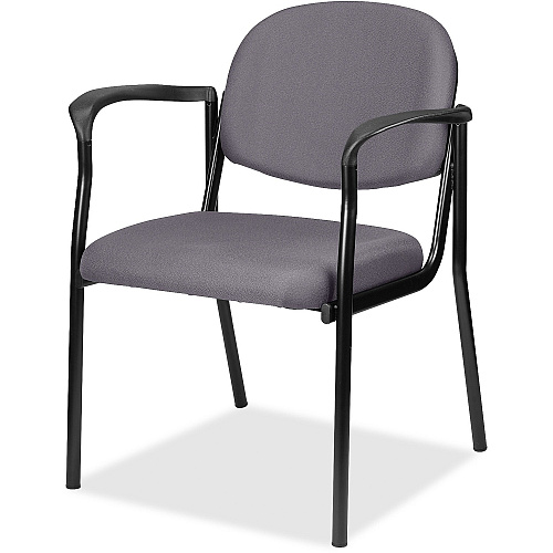 Eurotech dakota with Arms Carbon Seat Color - Fabric, Vinyl Seat Material - Carbon Back Color - Vinyl, Fabric Back Material - Four-legged Base - Canyon Carbon - 1 Carton (8011101)