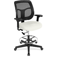 Eurotech Utility Stool Dillon Snow - Vinyl - 1 Each (DFT98103)