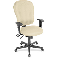 Eurotech 4x4xl High Back Task Chair Buff Seat Color - Vinyl Seat Material - Buff Back Color - Vinyl Back Material - High Back - 5-star Base - Dillon Buff - Armrest - 1 Each (FM4080007)