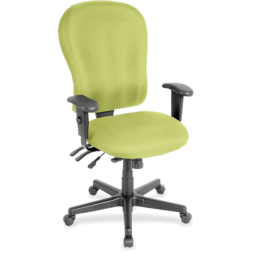 Eurotech 4x4xl High Back Task Chair Apple Green Seat Color - Vinyl Seat Material - Apple Green Back Color - Vinyl Back Material - High Back - 5-star Base - Dillon Apple Green - Armrest - 1 Each (FM4080009)