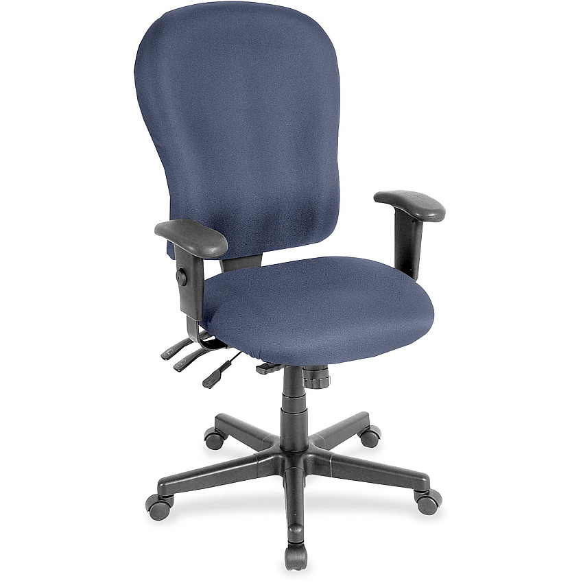Eurotech 4x4xl High Back Task Chair Ocean Seat Color - Vinyl Seat Material - Ocean Back Color - Vinyl Back Material - High Back - 5-star Base - Dillon Ocean - Armrest - 1 Each (FM4080010)