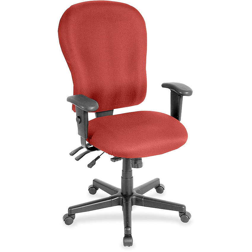 Eurotech 4x4xl High Back Task Chair Red Rock Seat Color - Canyon Vinyl Seat Material - Red Rock Back Color - Canyon Vinyl Back Material - High Back - 5-star Base - Canyon Red Rock - Armrest - 1 Each (FM4080075)