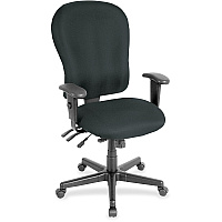 Eurotech 4x4xl High Back Task Chair Black Seat Color - Vinyl Seat Material - Black Back Color - Vinyl Back Material - High Back - 5-star Base - Dillon Black - Armrest - 1 Each (FM4080076)