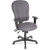 Eurotech 4x4xl High Back Task Chair Carbon Seat Color - Canyon Vinyl Seat Material - Carbon Back Color - Canyon Vinyl Back Material - High Back - 5-star Base - Canyon Carbon - Armrest - 1 Each (FM4080101)