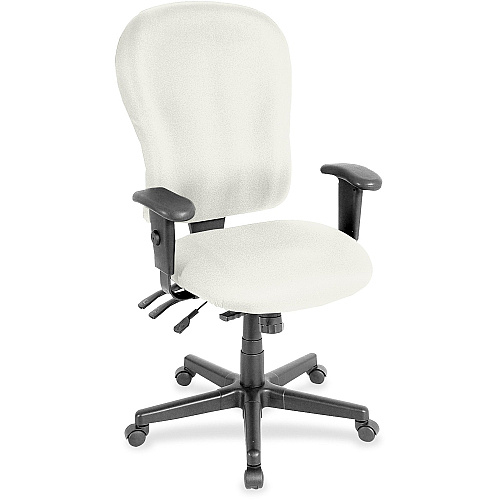 Eurotech 4x4xl High Back Task Chair Snow Seat Color - Vinyl Seat Material - Snow Back Color - Vinyl Back Material - High Back - 5-star Base - Dillon Snow - Armrest - 1 Each (FM4080103)